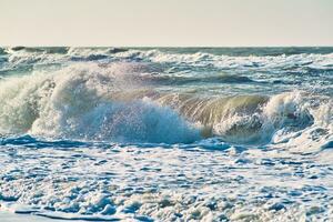 Huge Wave at the north sea coast of Denmark photo