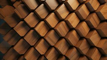 AI generated Lattice tiles on wooden oak background. Material wood oak texture. photo