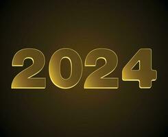 contento nuevo año 2024 resumen gráfico diseño vector logo símbolo ilustración