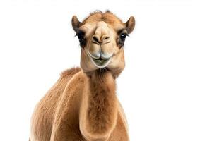 AI generated Camel close-up clipart photo