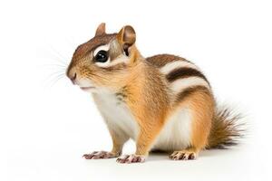 AI generated Cute chipmunk clipart photo