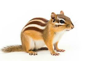 AI generated Cute chipmunk clipart photo