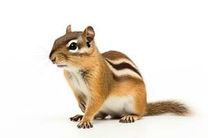 AI generated Cute chipmunk clipart photo