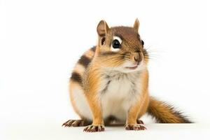 AI generated Cute chipmunk clipart photo