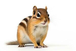 AI generated Cute chipmunk clipart photo