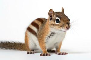 AI generated Cute chipmunk clipart photo