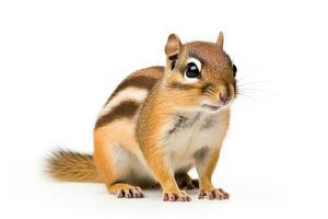 AI generated Cute chipmunk clipart photo