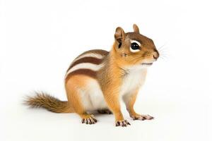 AI generated Cute chipmunk clipart photo