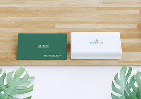 Business card mockup simple style psd