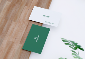 Business card mockup simple style psd