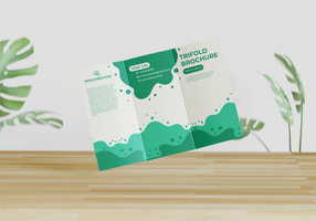 Brochure mockup simple style psd