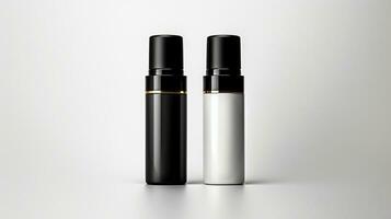 AI generated Sprays for morning and night skincare routine ai generated bottle mockup photo