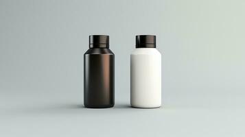 AI generated Pharmacy drugs ai generated bottles mockup photo