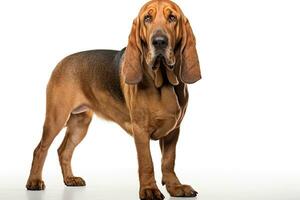 AI generated Realistic bloodhound clipart photo