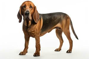 AI generated Realistic bloodhound clipart photo