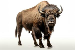 AI generated Realistic bison clipart photo