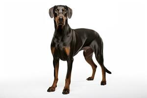 AI generated Doberman Guard dog clipart photo