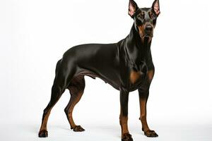 AI generated Doberman Guard dog clipart photo