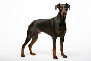 AI generated Doberman Guard dog clipart photo