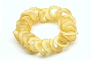 AI generated Dried apple rings clipart photo