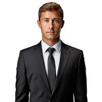 AI generated Businessman in jacket isolated photo