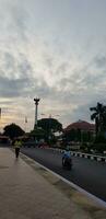 Jepara, Indonesia on July 8 2018. Conditions in the morning at Jepara Square photo