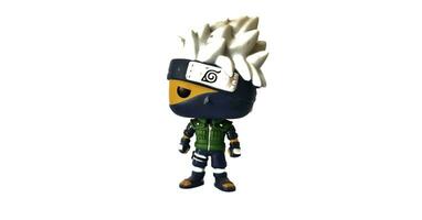 Jacarta, Indonesia en noviembre 20, 2023. funko popular vinilo figura nuevo desde Reino Unido articulo kakashi hatake, sexto Hokage. foto