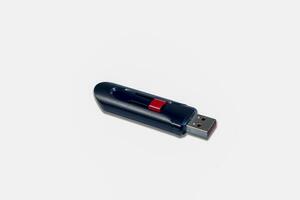 Flash disk for storing data with a white background photo