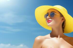 AI generated summertime sunblocking tips, what to do it and you should avoid sunburn photo