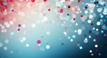 AI generated blue, pink and white confetti backgrounds, photo