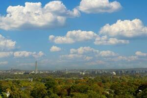 Arlington Cemetery, VA, USA 2023. View of Washington DC from the the top of Arlington Cemetery hill in Virginia photo