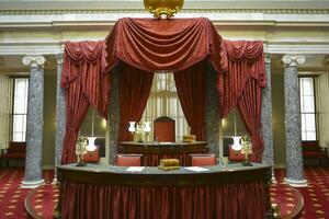 Washington DC, USA, 2023. The Old Senate Chamber inside the Capitol building in Washington DC photo