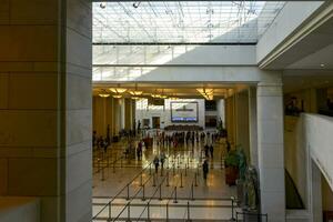 Washington DC, USA, 2023. Inside the Capitol building Visitor Center in Washington DC photo