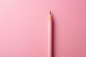 AI generated Pencil and pencils on colour background in box photo