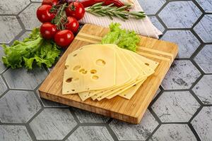 Masdam cheese slices for snack photo