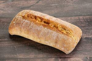 Italian ciabatta bread fresh and crust photo