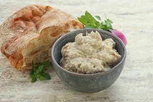 Jewish traditional cuisine herring mousse Forsmak photo