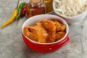 Indian cuisine - chicken butter masala photo