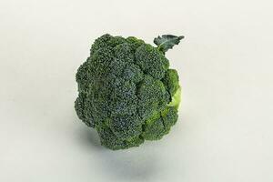 Raw ripe green broccoli cabbage photo