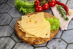 Masdam cheese slices for snack photo