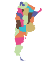 argentina mapa. mapa de argentina en administrativo regiones png