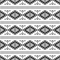 Aztec tribal geometric vector background in black and white. Seamless stripe pattern. Traditional ornament ethnic style. Design for textile, fabric, clothing, curtain, rug, ornament, wrapping.