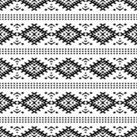 azteca tribal geométrico vector antecedentes en negro y blanco. sin costura raya modelo. tradicional ornamento étnico estilo. diseño para textil, tela, ropa, cortina, alfombra, ornamento, envase.