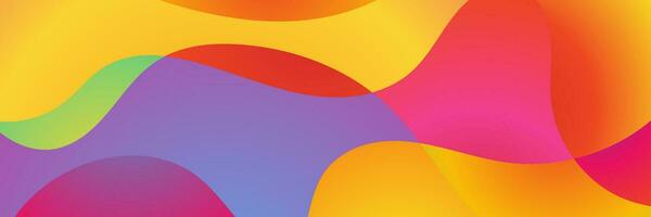 abstract colorful background with waves vector