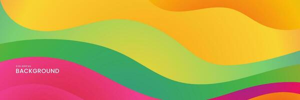 abstract colorful background with waves vector