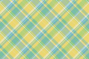 Tartan seamless plaid of fabric textile check with a background pattern texture vector. vector