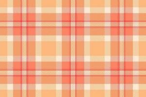 Textile background pattern of seamless check texture with a tartan plaid vector fabric.