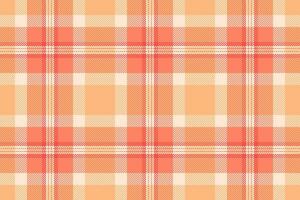 Textile background pattern of seamless check texture with a tartan plaid vector fabric.