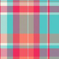 Background plaid texture of check pattern fabric with a textile tartan vector seamless.