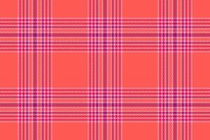 Fabric check tartan of plaid background textile with a seamless vector texture pattern.